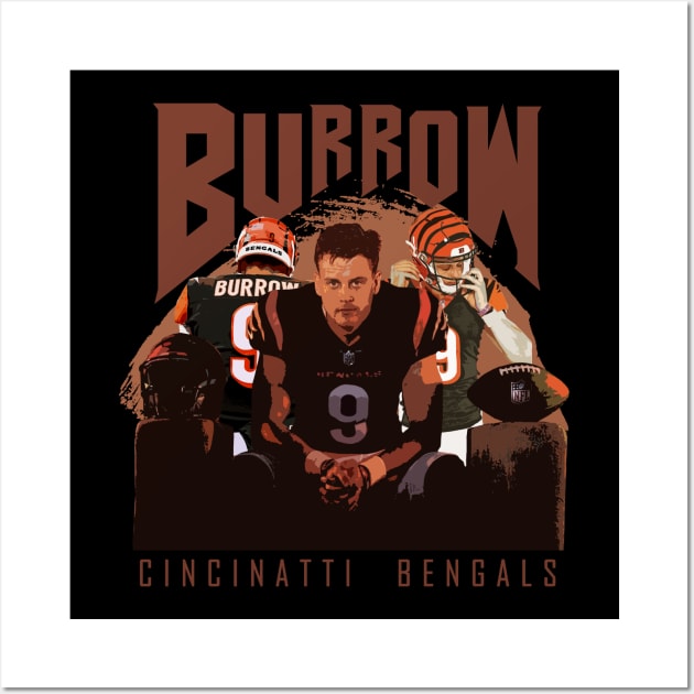 joe burrow - cincinnati bengals Wall Art by Claessens_art